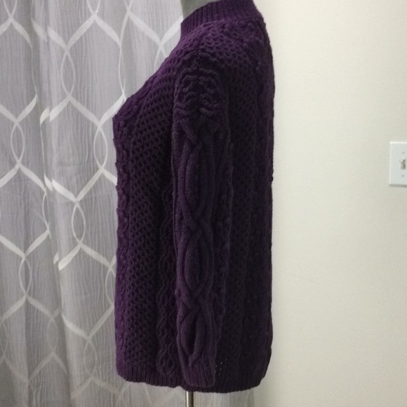 Vintage Express Hand-knit Cable Sweater - Picture 4 of 6